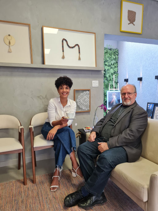 Foto Patrícia e cliente