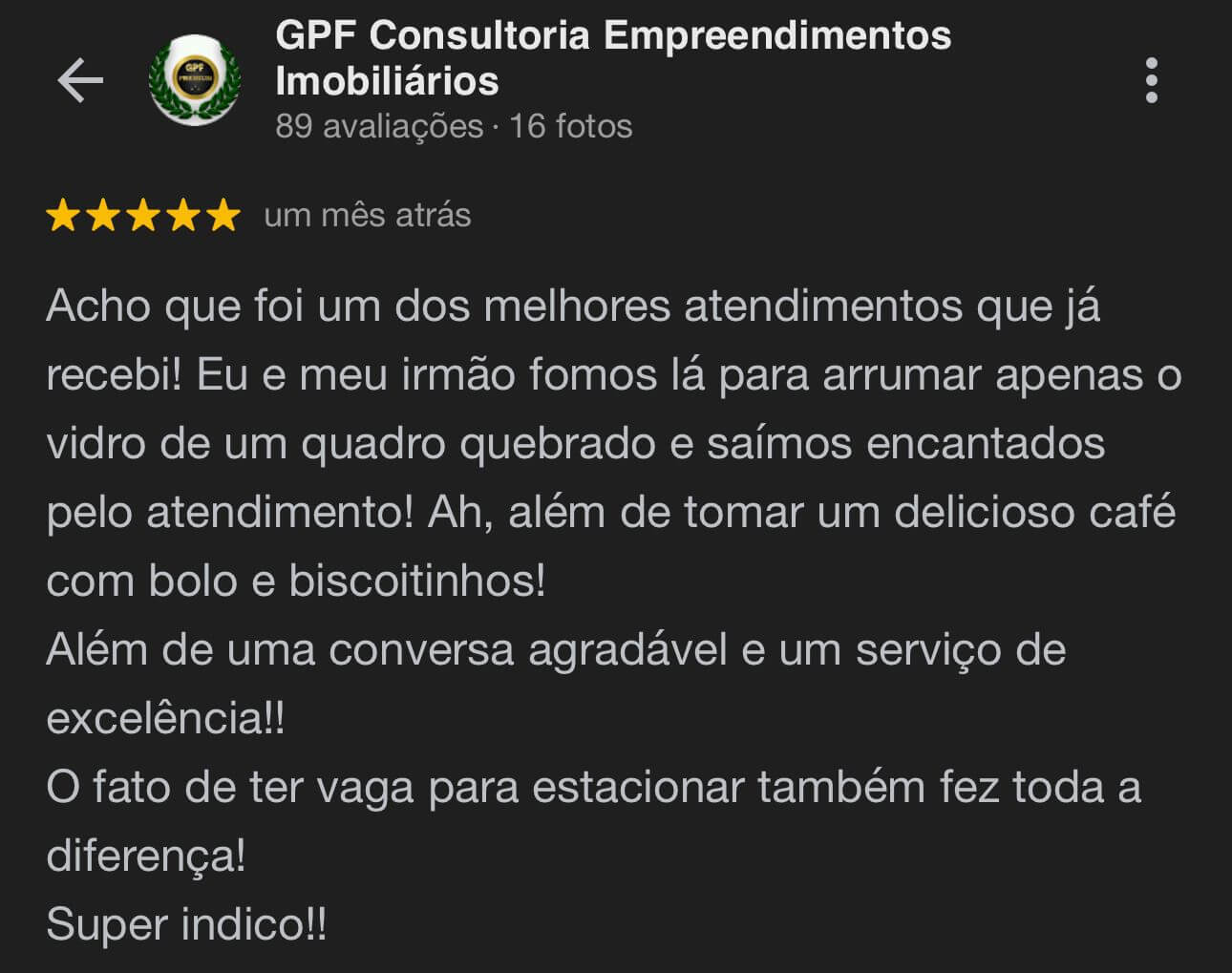 Depoimento sobre a qualidade do atendimento e das molduras para projetos diversos da molduraria Moldura Minuto